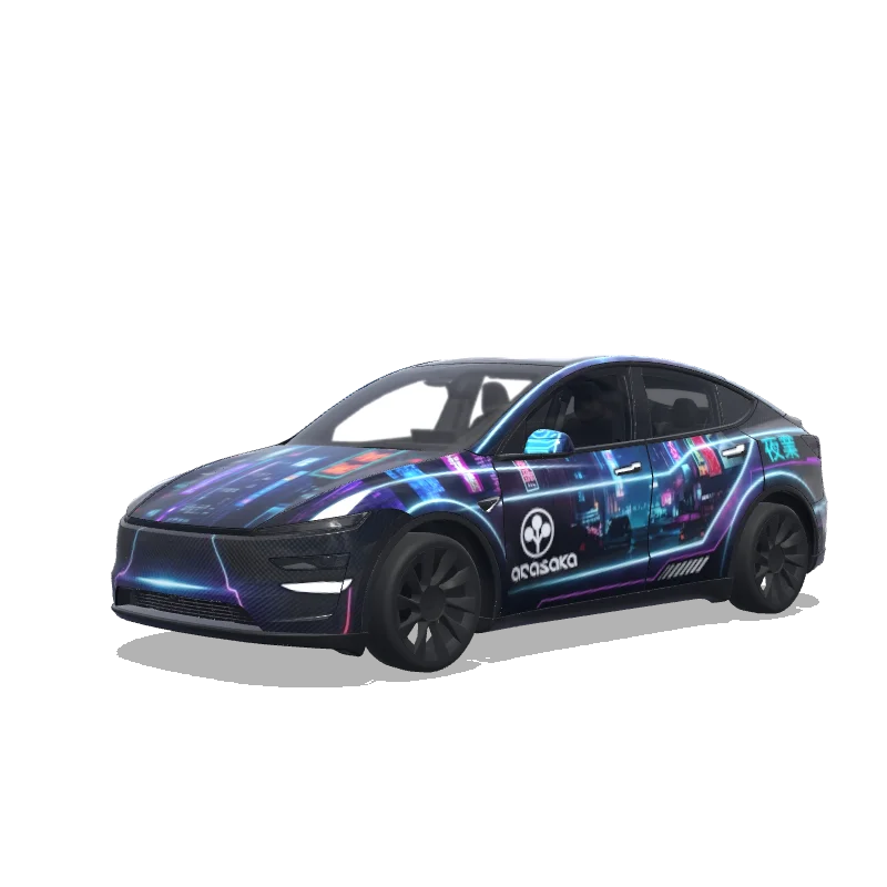 Tesla Model Y (2025+ Premium) custom wrap design