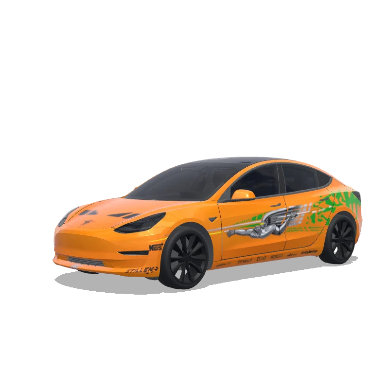 The Fast and the Furious Toyota Supra Paul Walker Tribute - Tesla Model 3 wrap