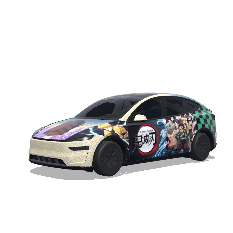 Tesla Model Y L custom wrap design