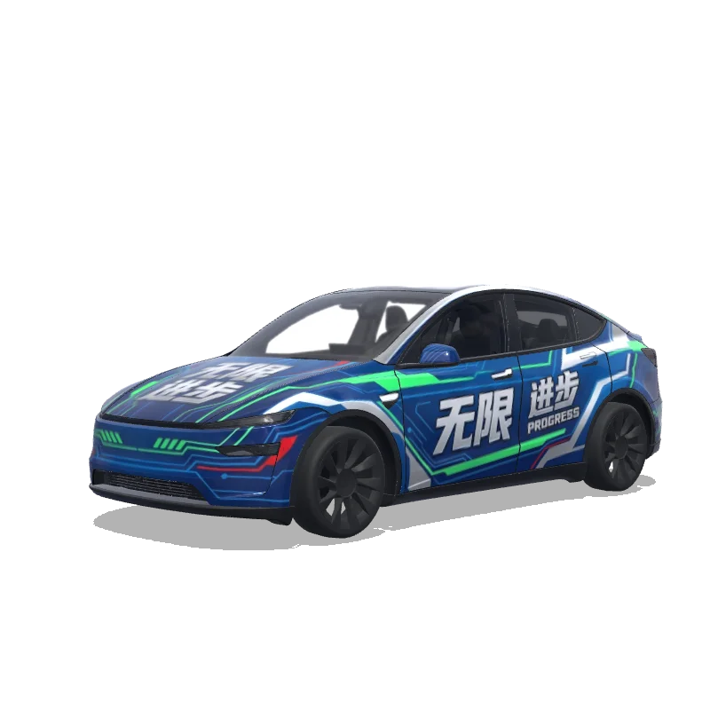 Tesla Model Y (2025+ Premium) custom wrap design