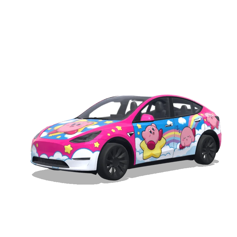 Tesla Model Y tilpasset wrap-design