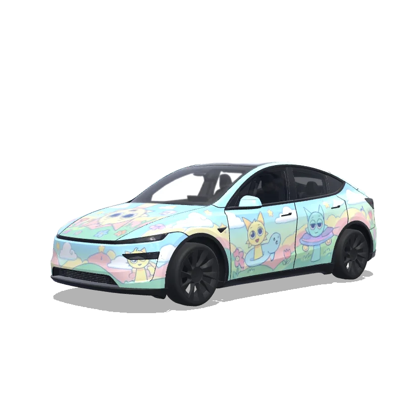 Tesla Model Y (2025+ Premium) custom wrap design