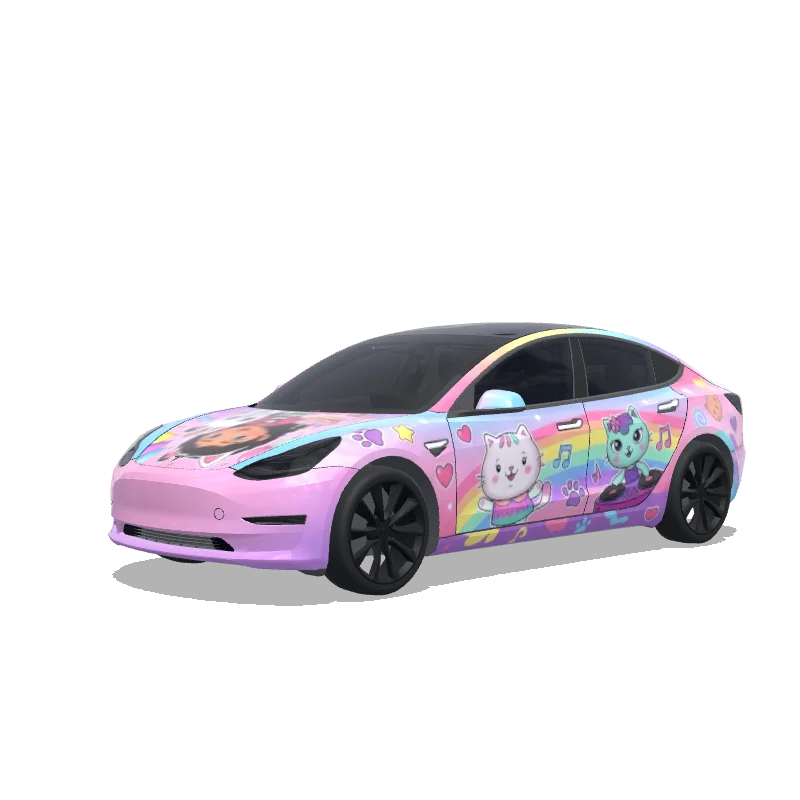 Tesla Model 3 custom wrap design