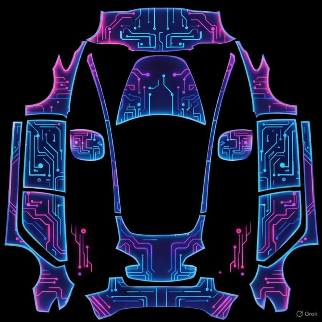 Trone2 - flat wrap PNG for Model 3 Paint Shop