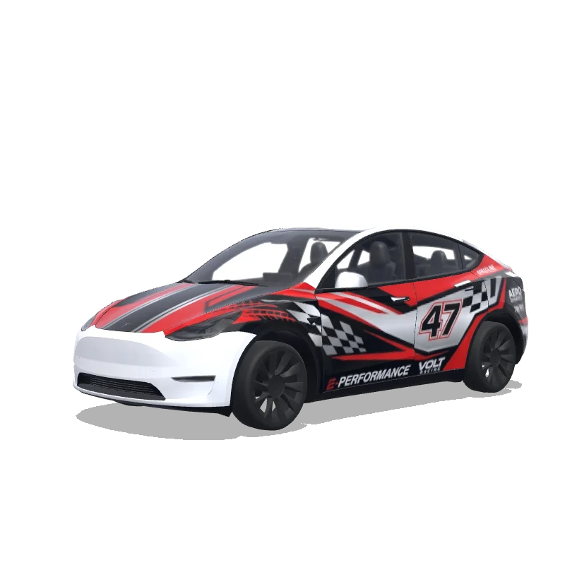 Tesla Model Y custom wrap design