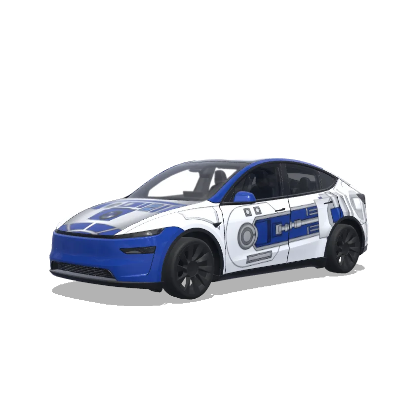 Tesla Model Y (2025+ Performance) anpassad wrap-design