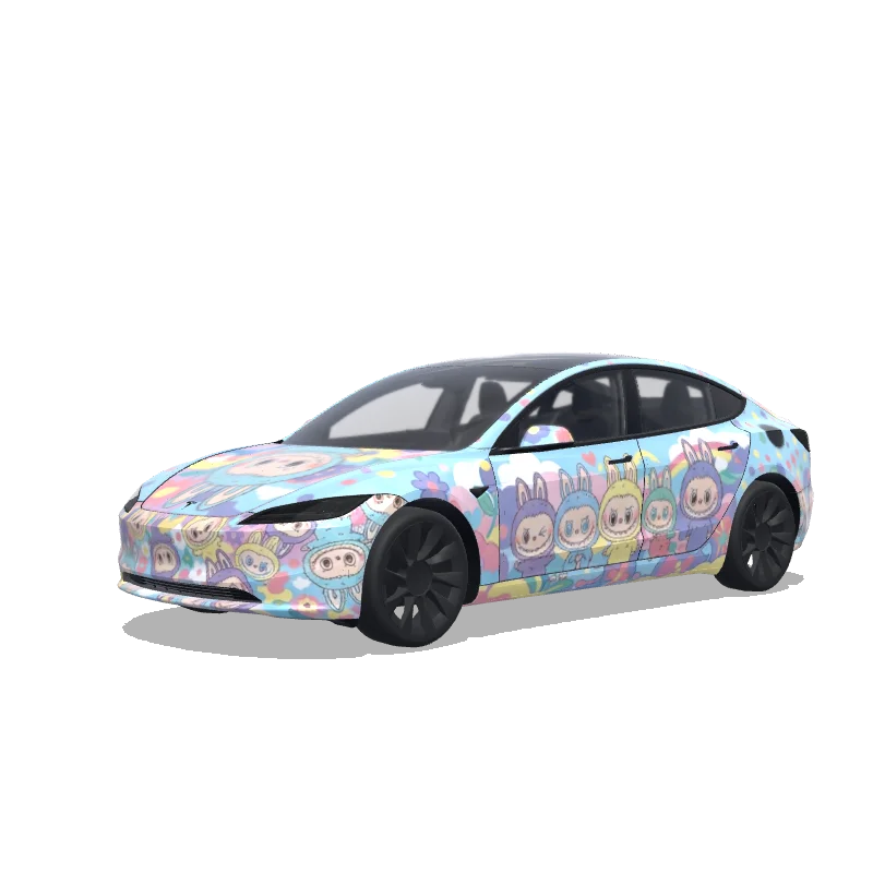 Tesla Model 3 (2024+ Standard/Premium) custom wrap design