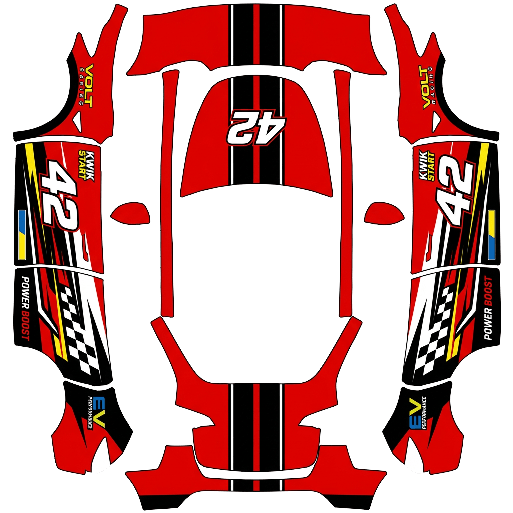 Model Y Wrap Design - flat wrap PNG for Model Y Paint Shop