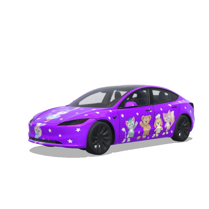 Tesla Model 3 (2024+ Standard/Premium) custom wrap design