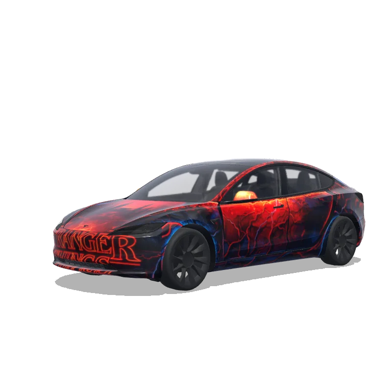 StrangerThings - Tesla Model 3 (2024+ Standard/Premium) wrap