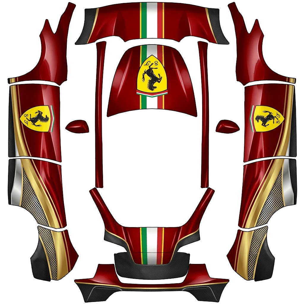 Model Y Wrap Design - flat wrap PNG for Model Y Paint Shop