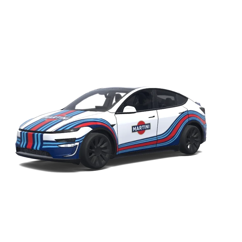 Tesla Model Y (2025+ Premium) tilpasset wrap-design