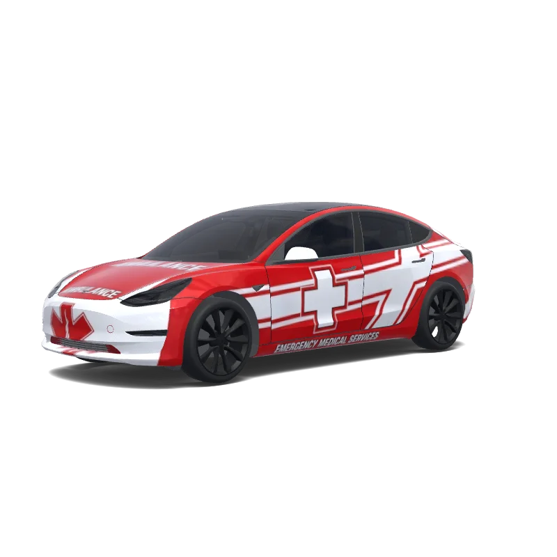 Tesla Model 3 custom wrap design