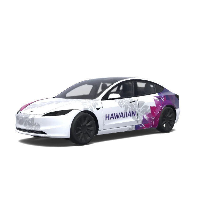 Tesla Model 3 (2024+ Standard/Premium) custom wrap design