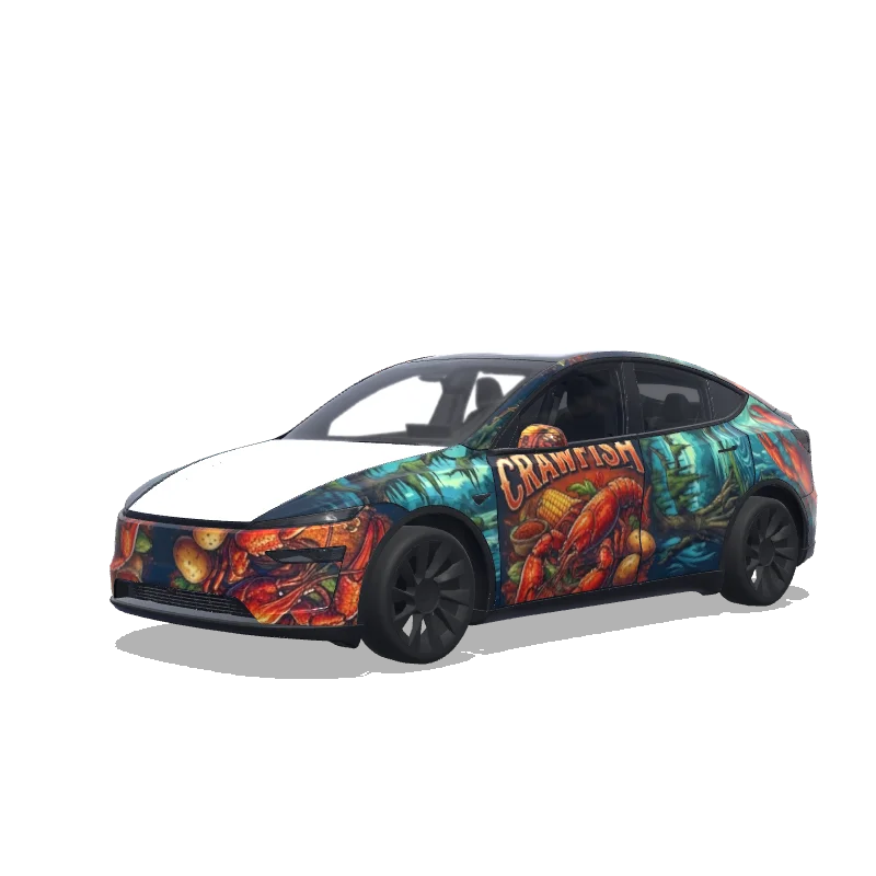 Tesla Model Y (2025+ Premium) custom wrap design