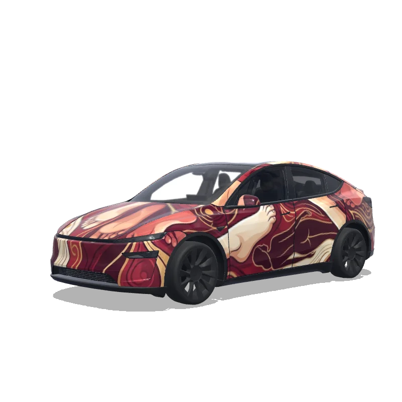 Tesla Model Y (2025+ Premium) custom wrap design