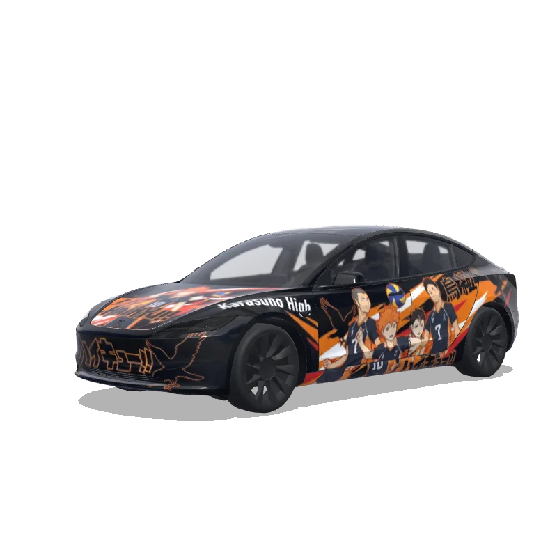Tesla Model 3 (2024+ Standard/Premium) custom wrap design