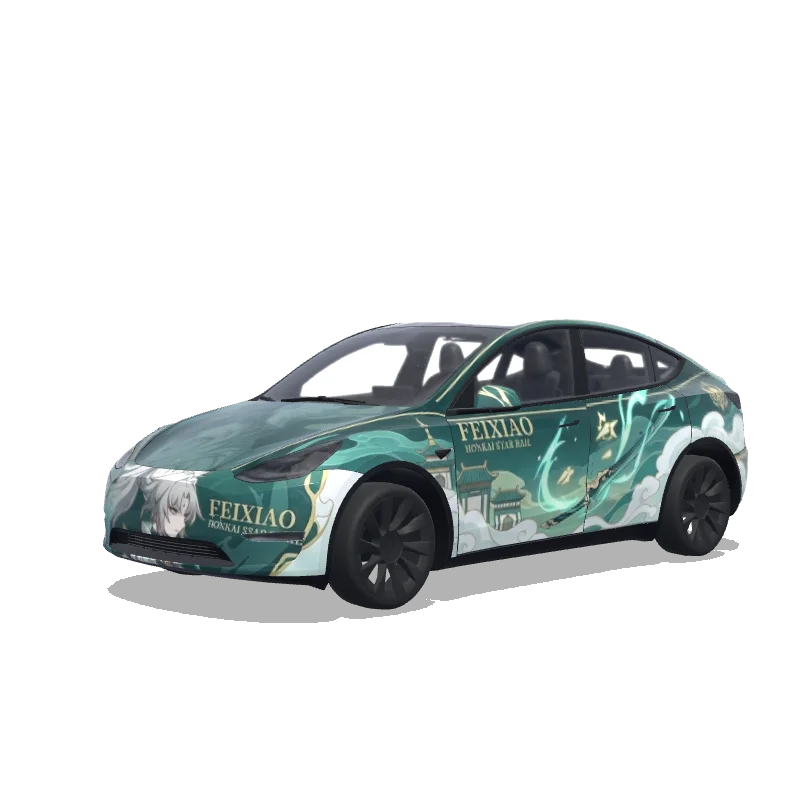 Tesla Model Y custom wrap design