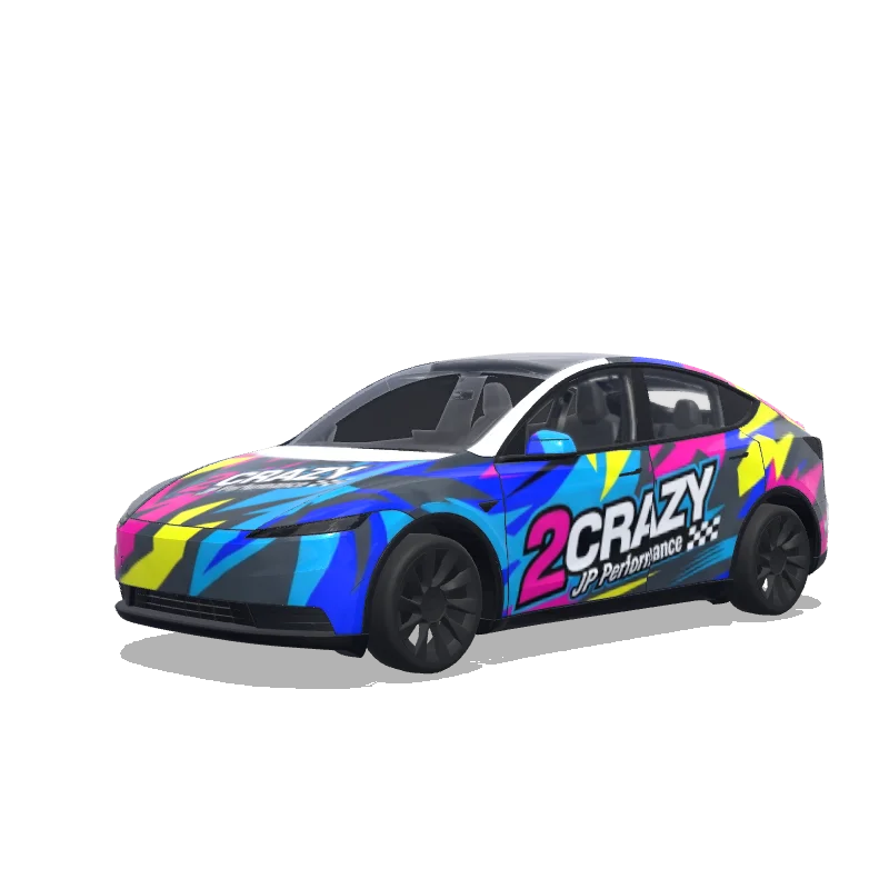 Tesla Model Y (2025+ Standard) tilpasset wrap-design