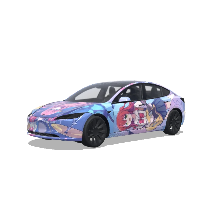 Tesla Model 3 (2024+ Standard/Premium) custom wrap design