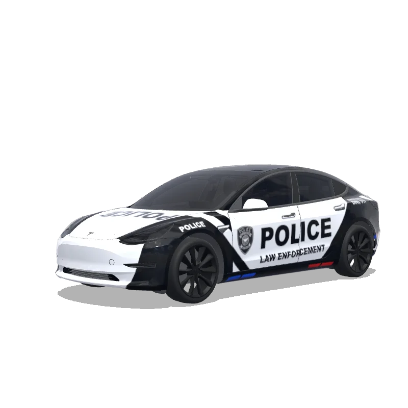 Police Model 3 wrap, 3D Paint Shop preview