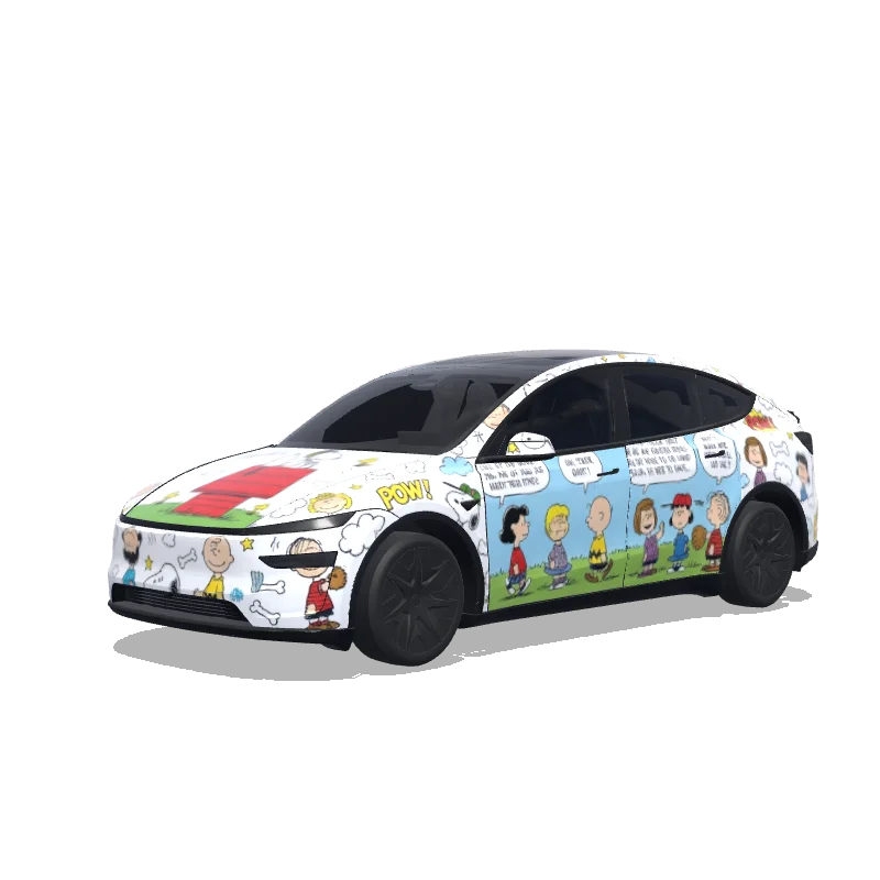 Tesla Model Y L custom wrap design