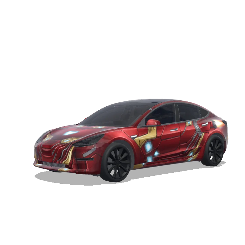 Tesla Model 3 tilpasset wrap-design