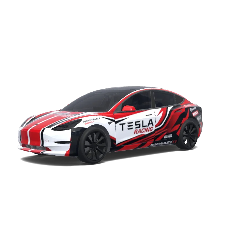Tesla Model 3 custom wrap design