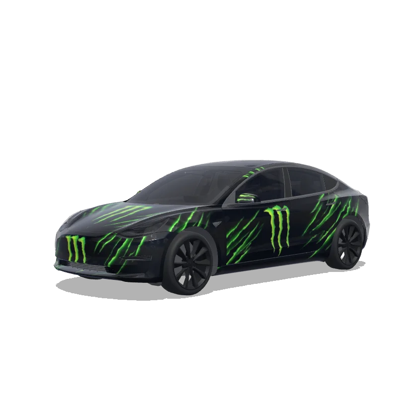 Monster Ngbun1 - Tesla Model 3 wrap