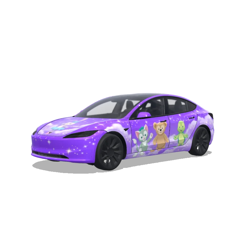 Tesla Model 3 (2024+ Standard/Premium) custom wrap design