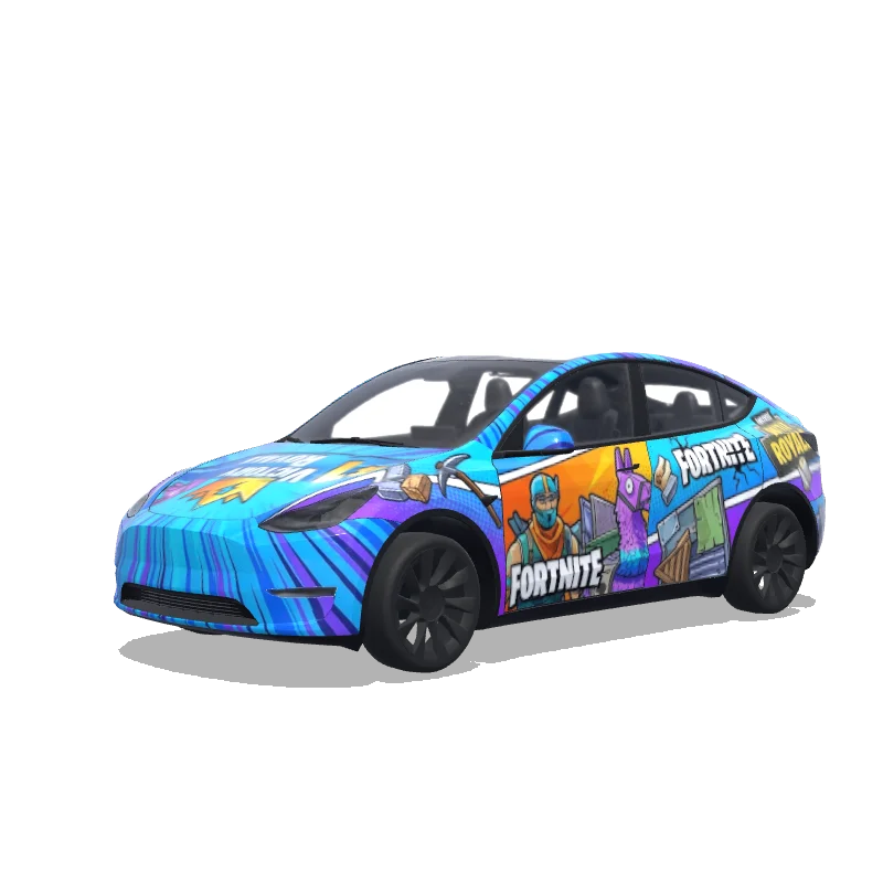 Tesla Model Y custom wrap design