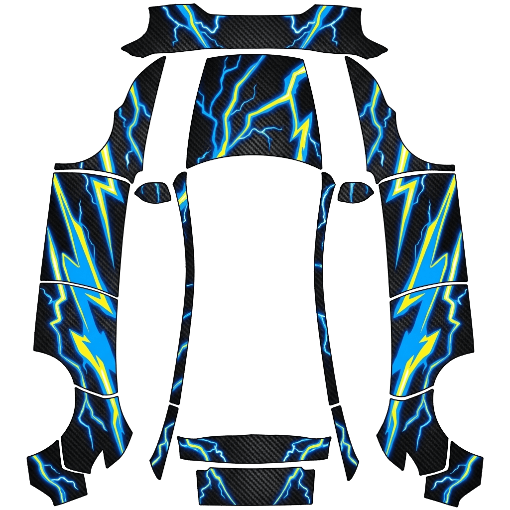 Model Y-folieringsdesign - flat wrap PNG for Model Y (2025+ Premium) Paint Shop