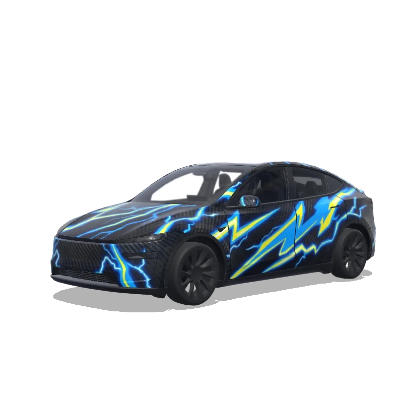 Tesla Model Y (2025+ Premium) custom wrap design