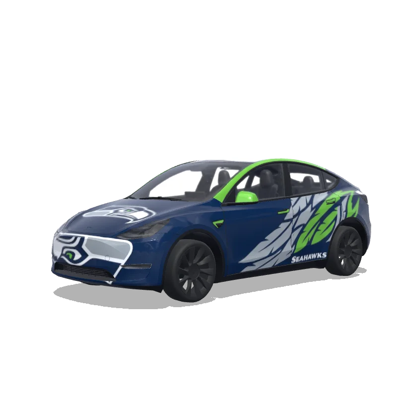 Tesla Model Y custom wrap design