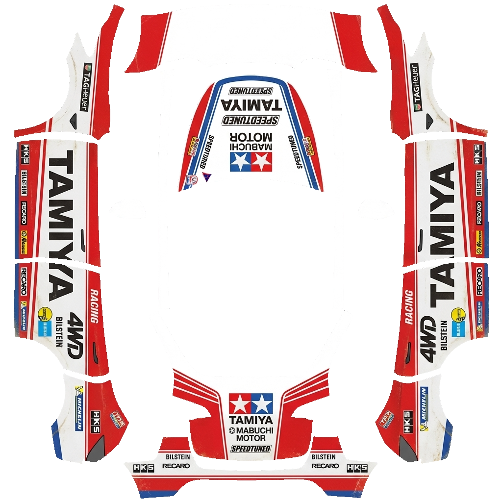 Model Y-folieringsdesign - flat wrap PNG for Model Y Paint Shop