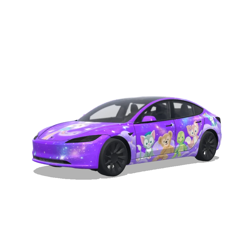 Tesla Model 3 (2024+ Standard/Premium) custom wrap design