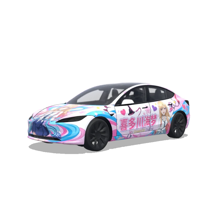 Tesla Model 3 (2024+ Standard/Premium) custom wrap design