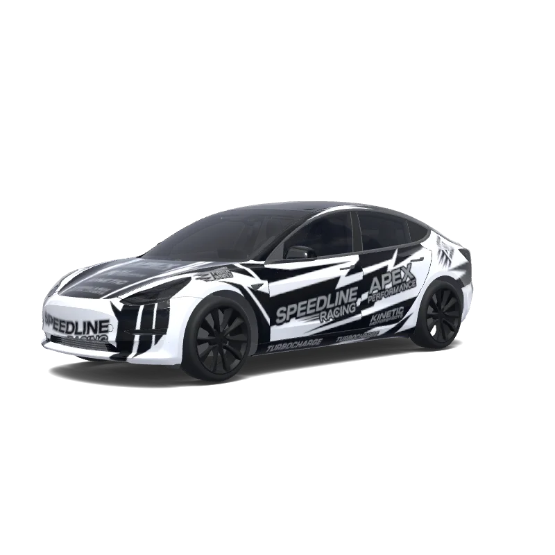 Tesla Model 3 custom wrap design