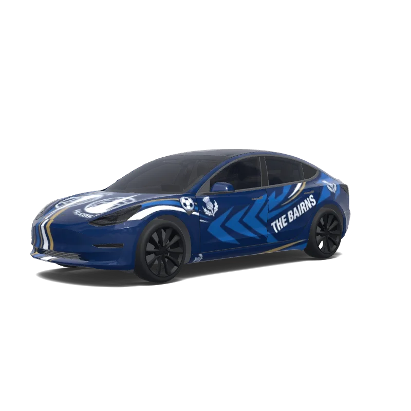 Tesla Model 3 anpassad wrap-design