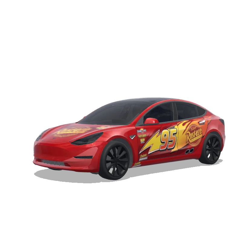 Model 3 Paint Shop wrap design