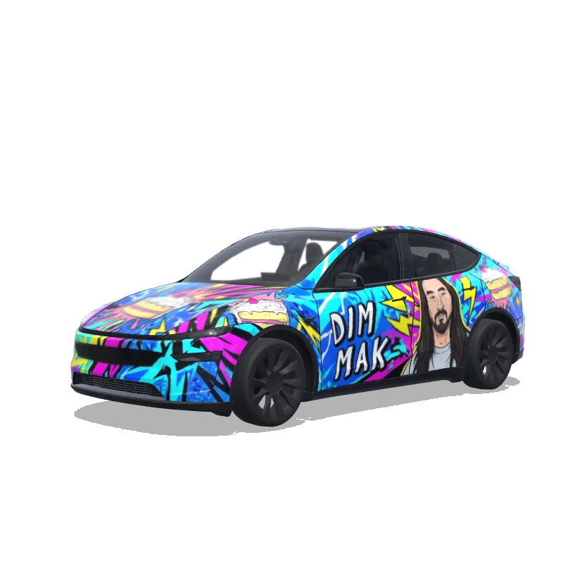 Tesla Model Y (2025+ Premium) custom wrap design