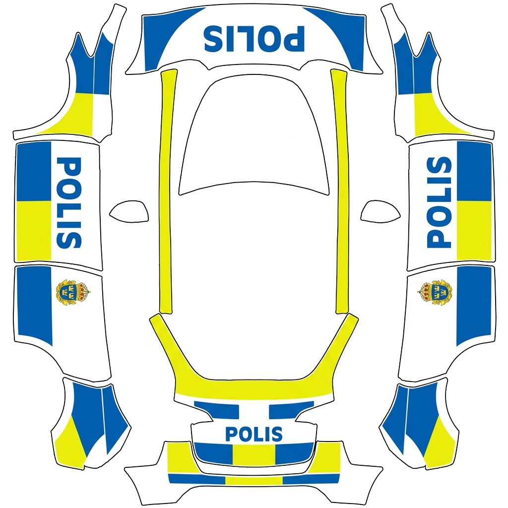 Model Y Wrap Design - flat wrap PNG for Model Y Paint Shop