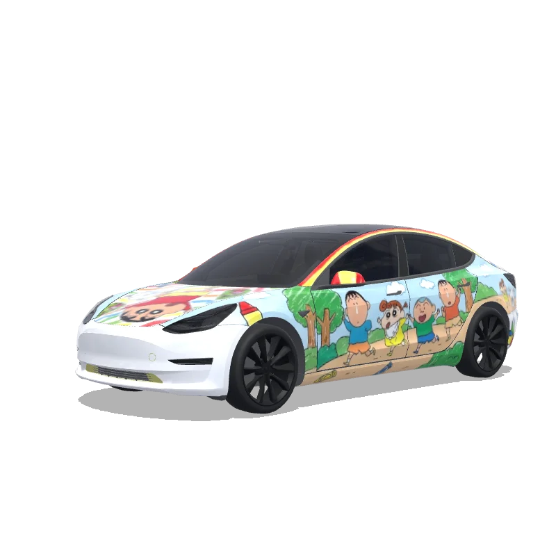 Tesla Model 3 custom wrap design