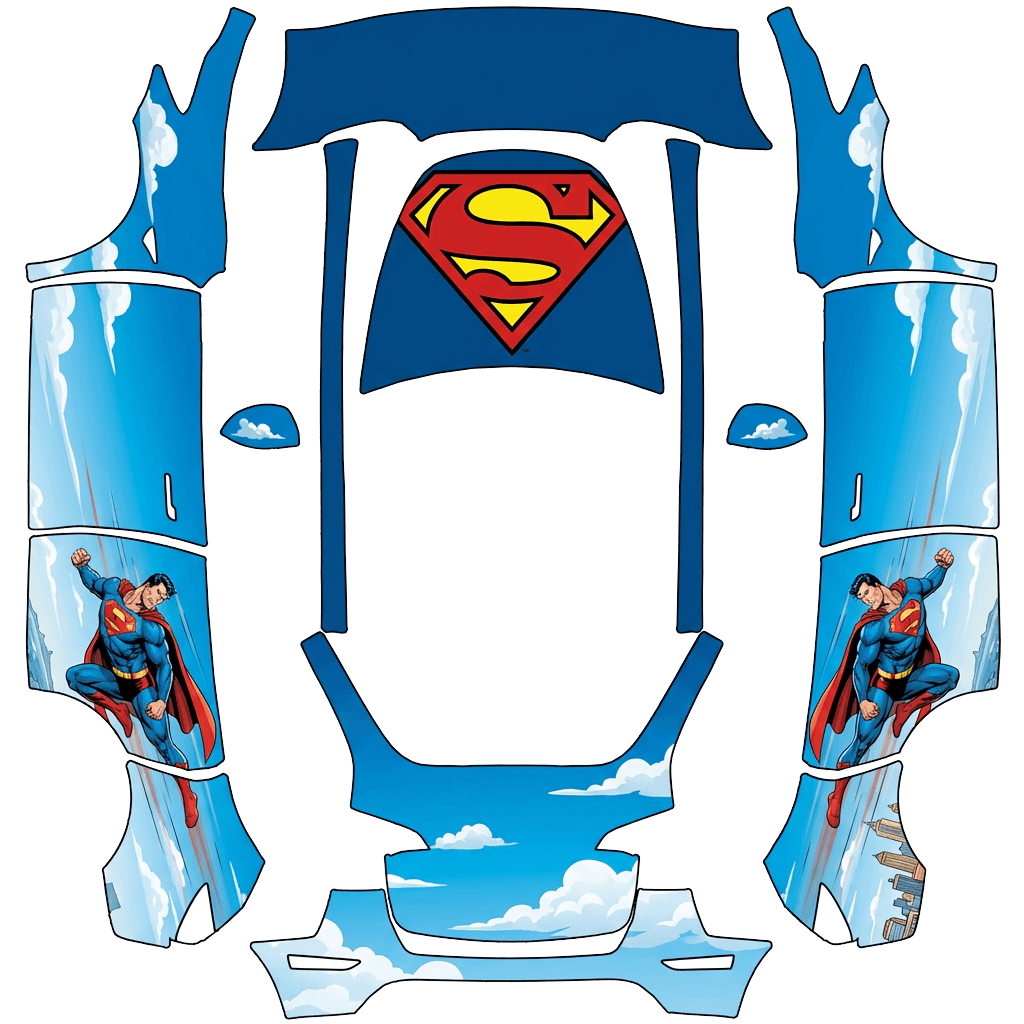 Model Y Wrap Design - flat wrap PNG for Model Y Paint Shop