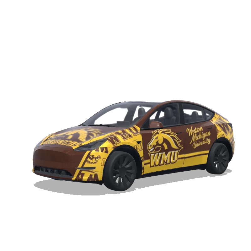 Tesla Model Y custom wrap design