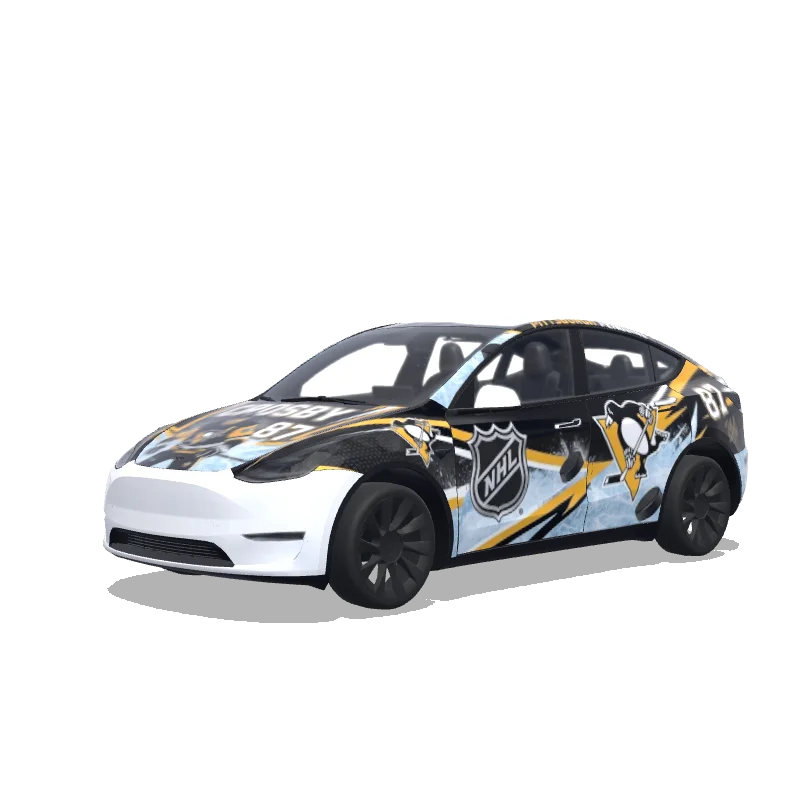Tesla Model Y custom wrap design