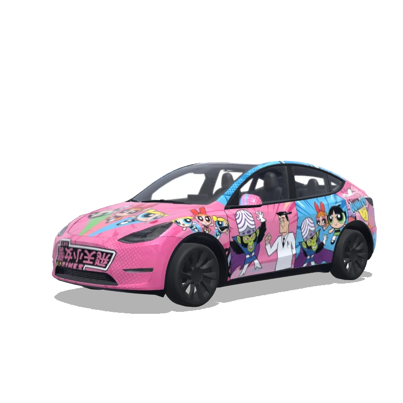 Tesla Model Y custom wrap design