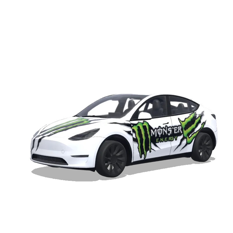 Tesla Model Y custom wrap design