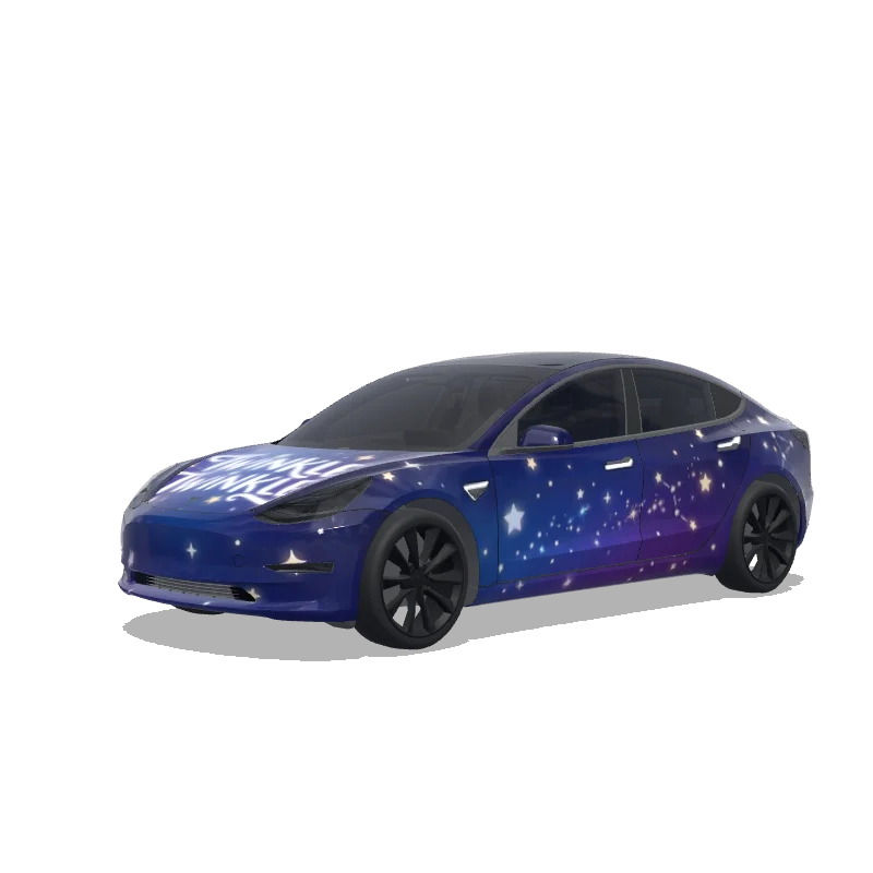 Tesla Model 3 custom wrap design
