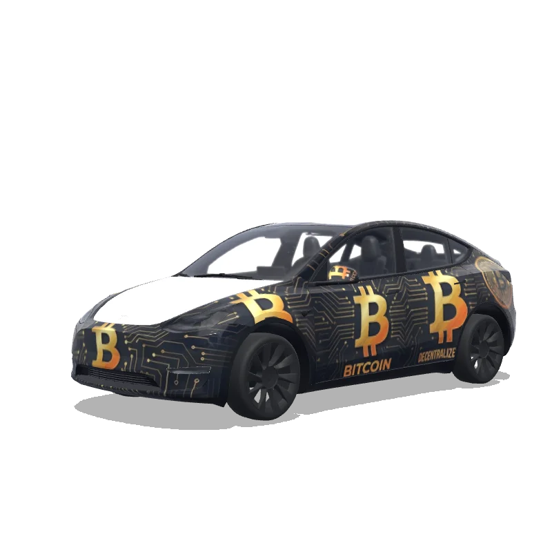 Tesla Model Y custom wrap design